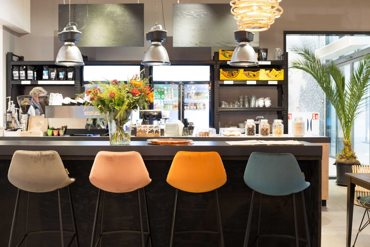 Dutchbone Franky Barkruk Hoog Velvet Grijs thumbnail 4