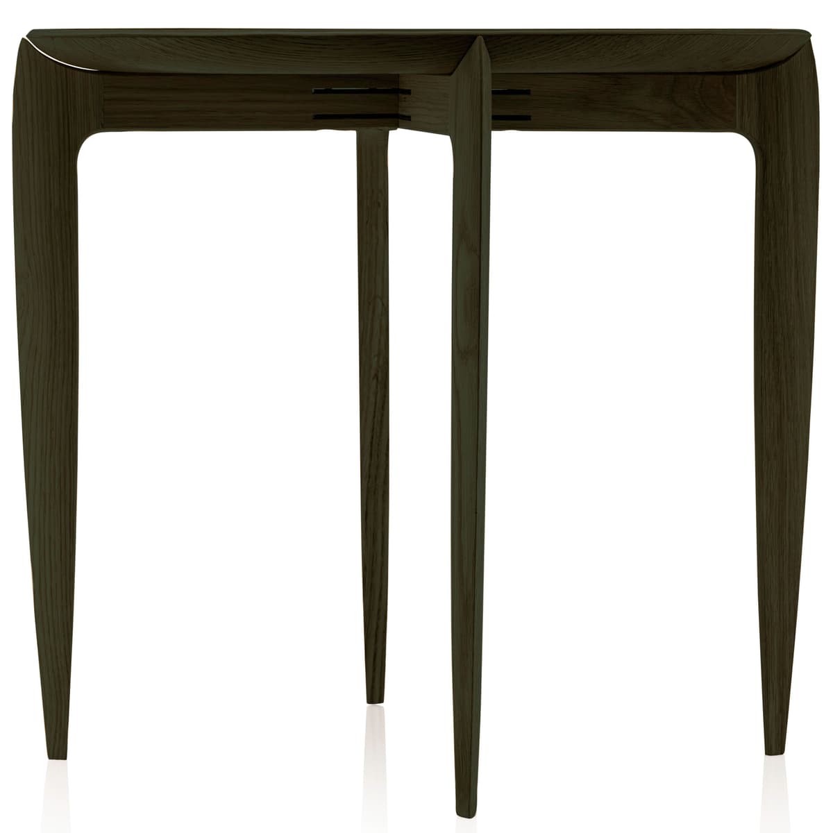 Fritz Hansen Foldable Tray Table Bijzettafel Zwart Gelakt Eiken