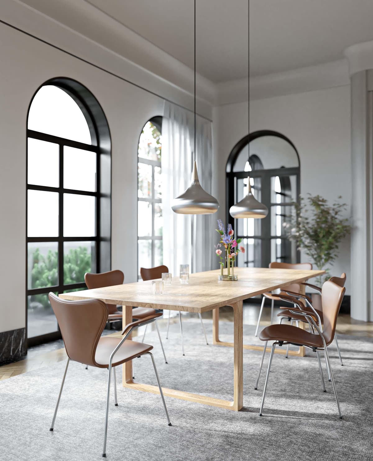 Fritz Hansen Ikeru Vaas High Forest Green thumbnail 3