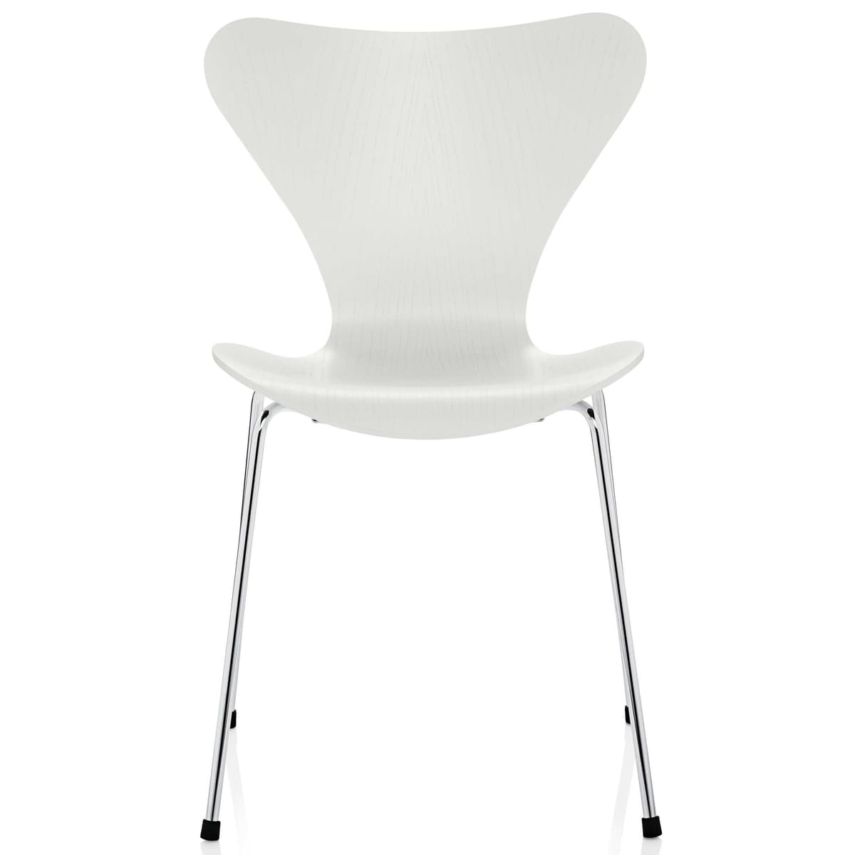 Fritz Hansen Vlinderstoel Stoel Chroom Coloured Ash White