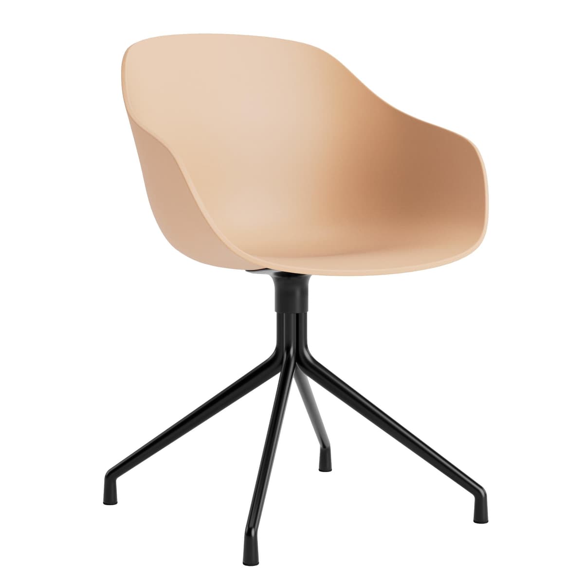 Hay AAC220 Stoel Zwart Onderstel Pale Peach