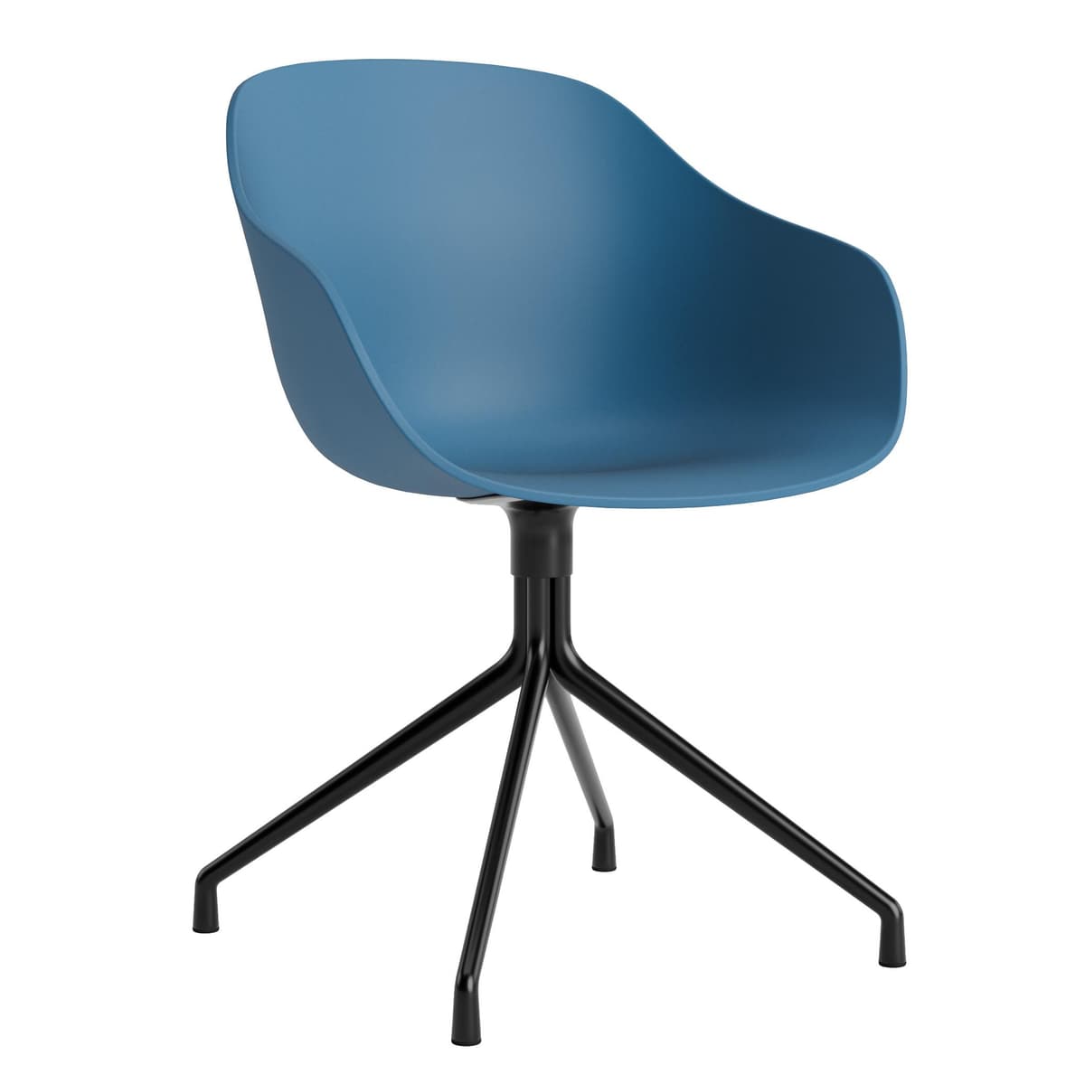 Hay AAC220 Stoel Zwart Onderstel Azure Blue