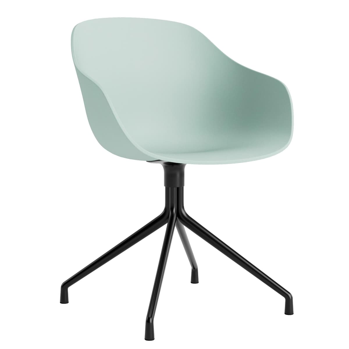 Hay AAC220 Stoel Zwart Onderstel Dusty Mint