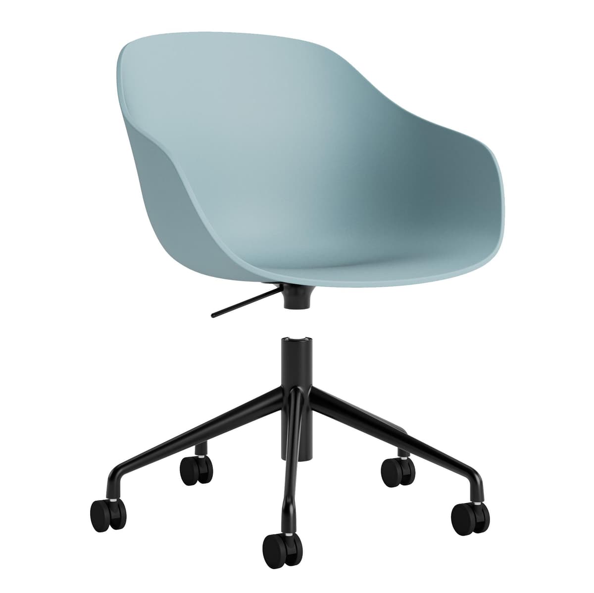 Hay AAC252 Bureaustoel Zwart Onderstel Dusty Blue