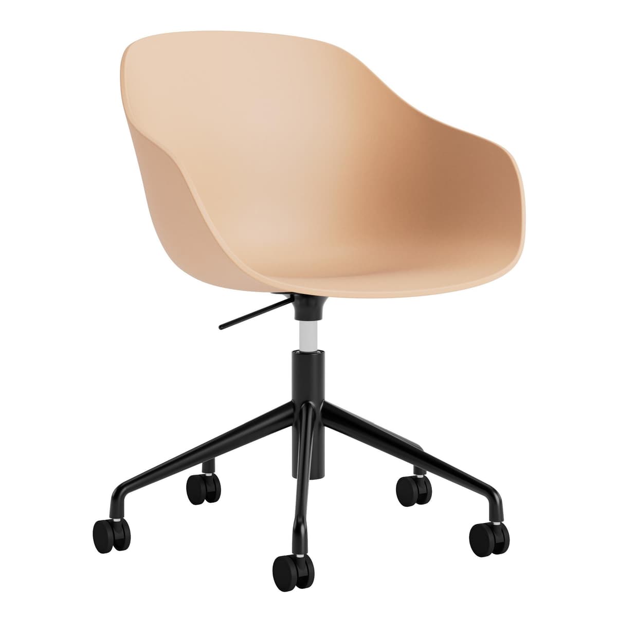 Hay AAC252 Bureaustoel Zwart Onderstel Pale Peach