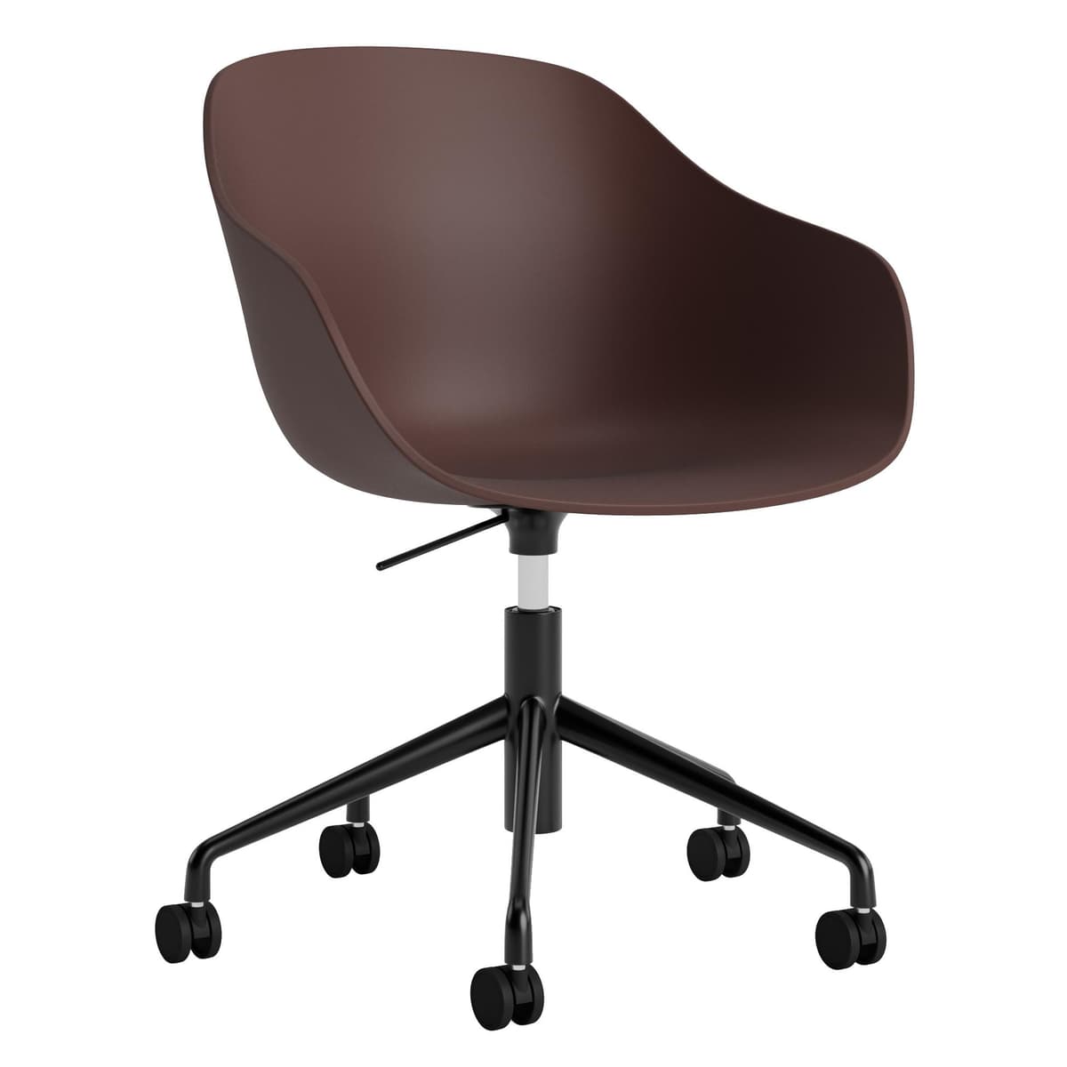 Hay AAC252 Bureaustoel Zwart Onderstel Raisin