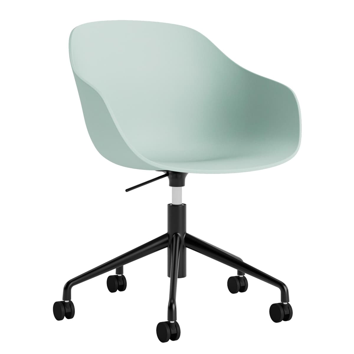Hay AAC252 Bureaustoel Zwart Onderstel Dusty Mint