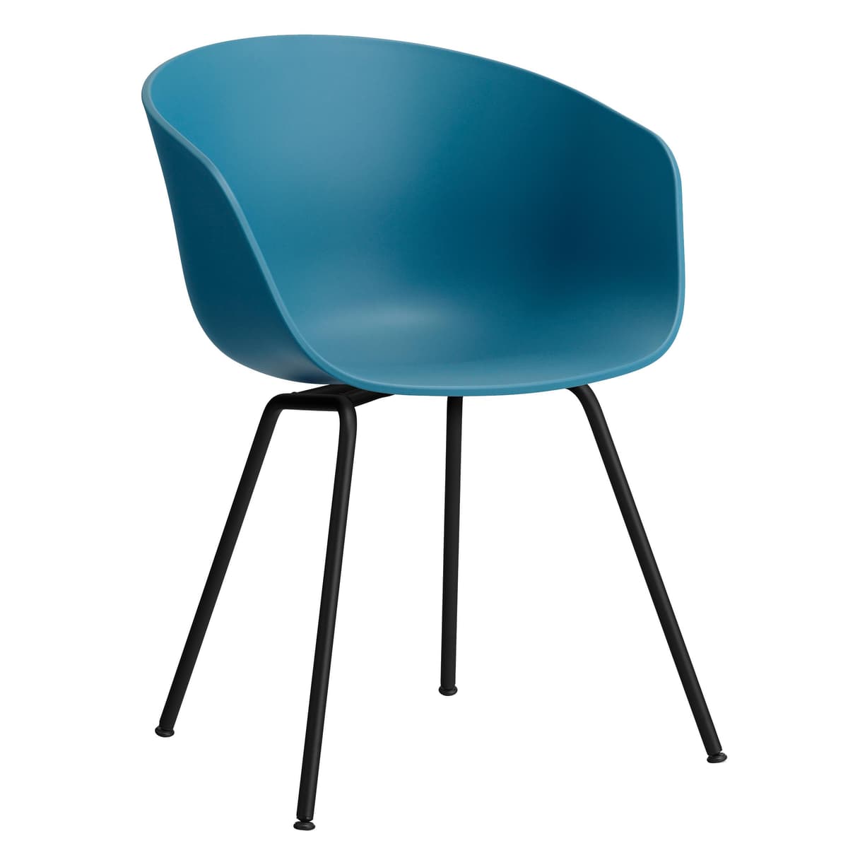 Hay AAC26 Stoel Zwart Onderstel Azure Blue