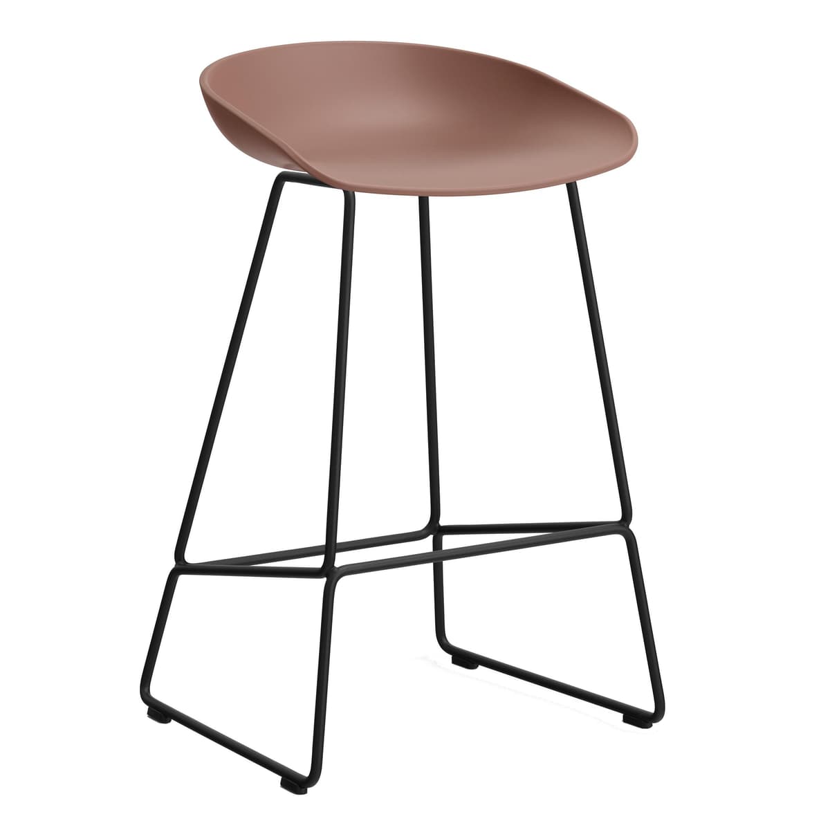 Hay AAS38 Barkruk 65cm Zwart Onderstel Soft Brick