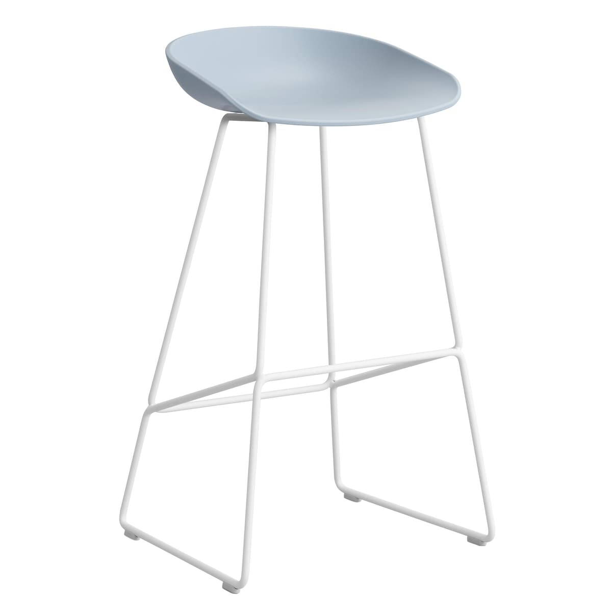 Hay AAS38 Barkruk 75cm Wit Onderstel Slate Blue