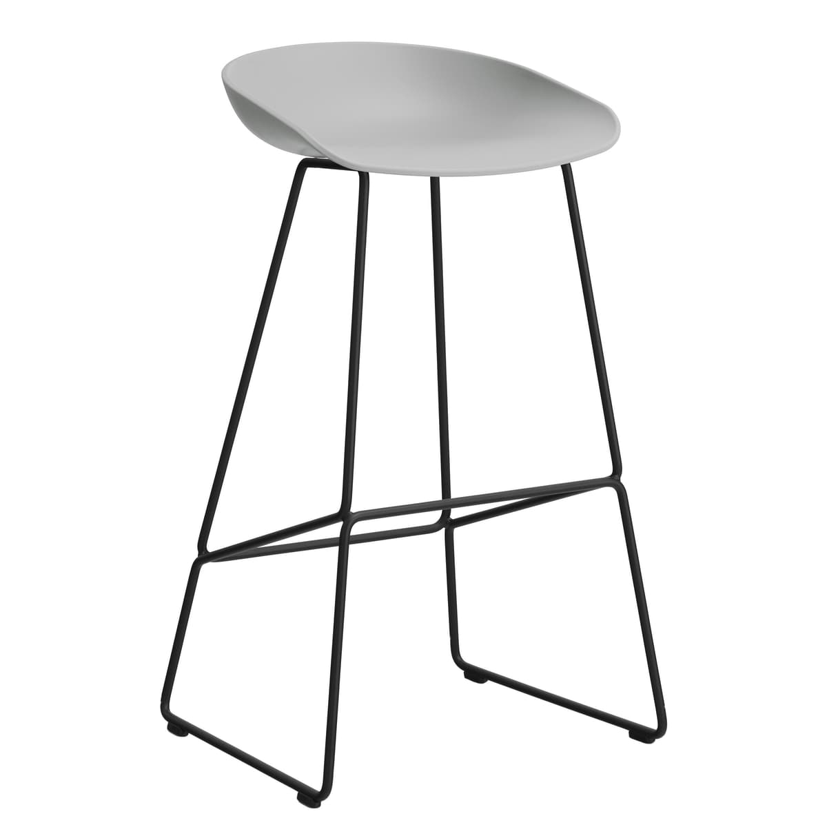 Hay AAS38 Barkruk 75cm Zwart Onderstel Concrete Grey