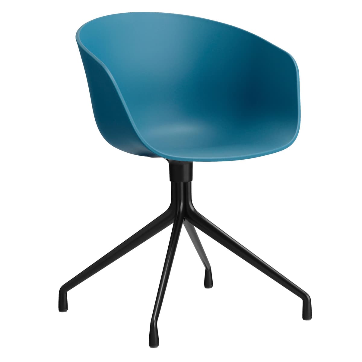 Hay AAC20 Stoel Zwart Onderstel Azure Blue