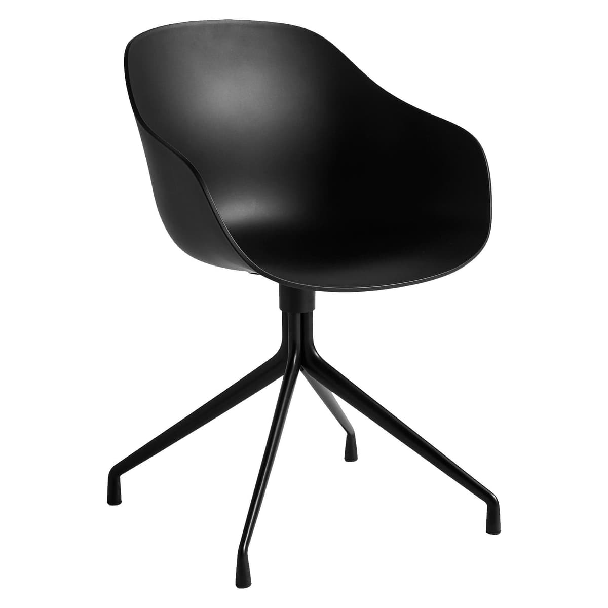 Hay About A Chair AAC220 Stoel Zwart Met Zwart Onderstel