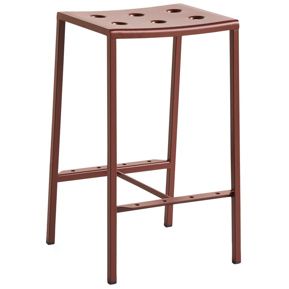 Hay Balcony Barkruk 65 Iron Red