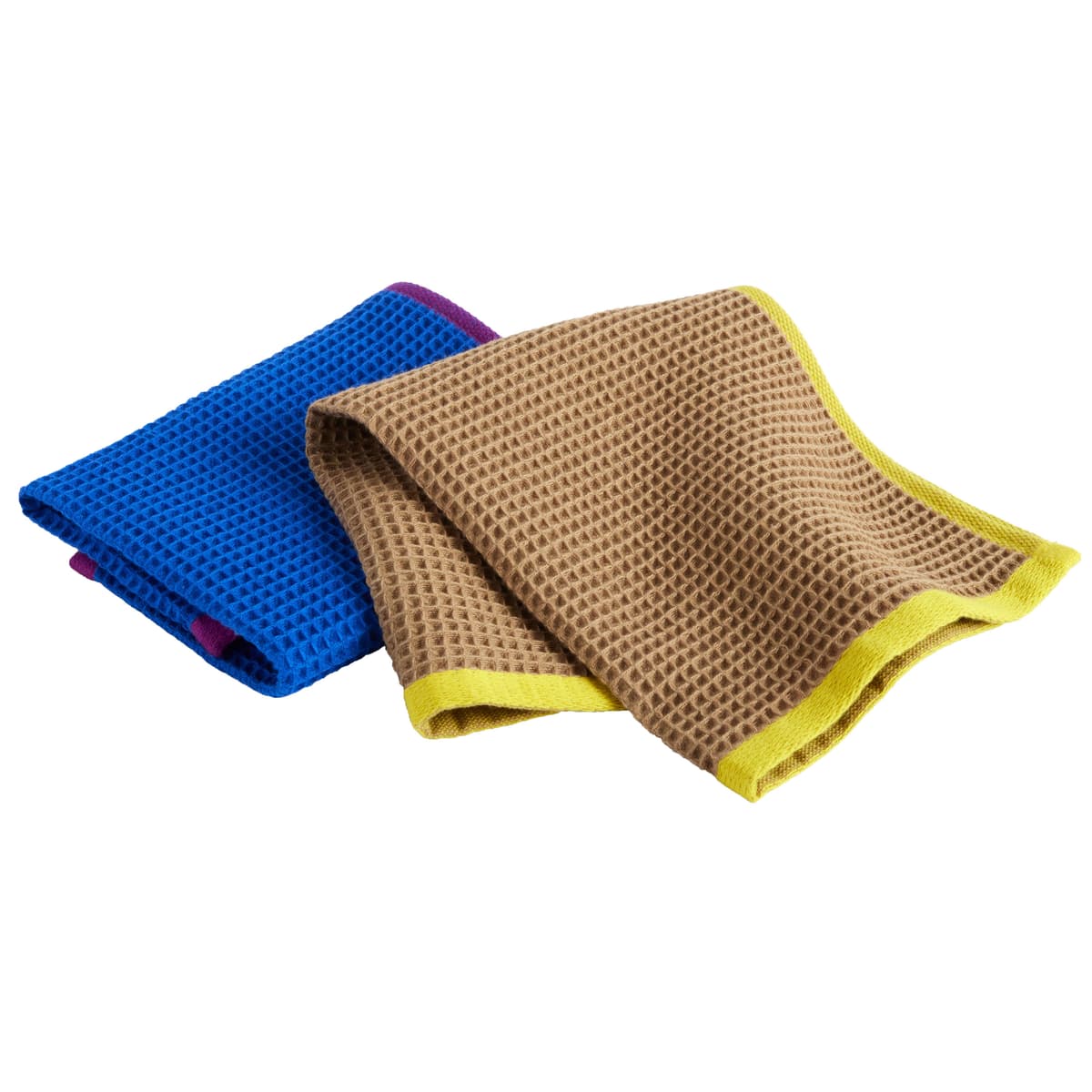 Hay Canteen Vaatdoek Set Van 2 Blue/Fuchsia And Beige/Yellow