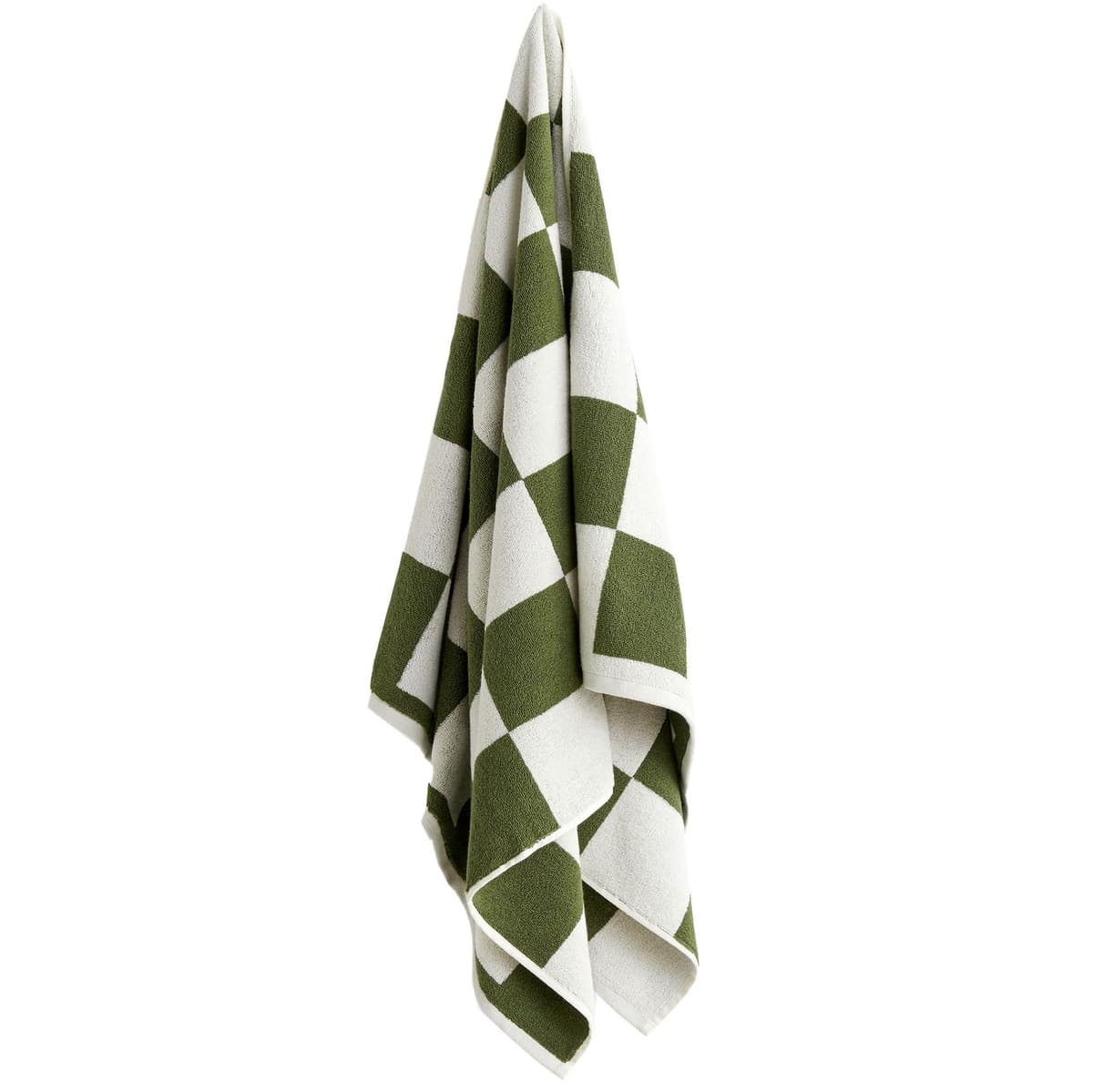 Hay Check Handdoek 70x136 Matcha