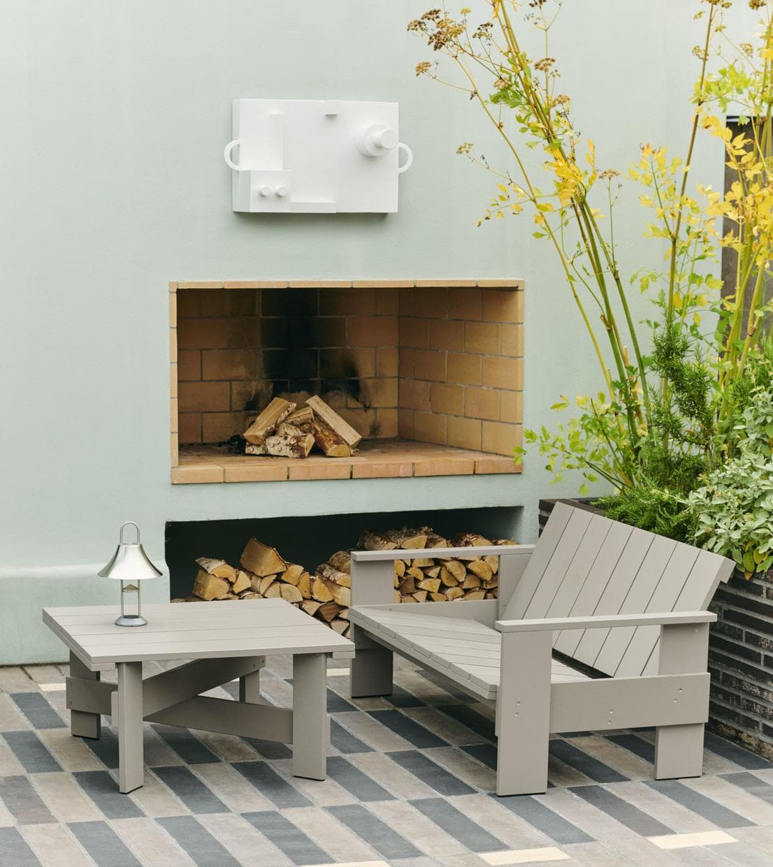 Hay Crate Low Salontafel 75,5x75,5 London Fog thumbnail 3