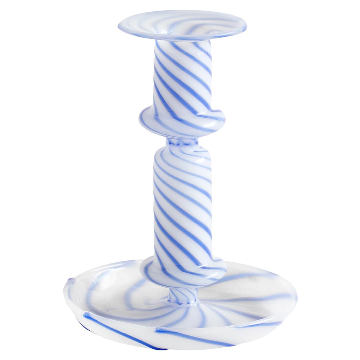 Hay Flare Stripe Kandelaar M Blauw