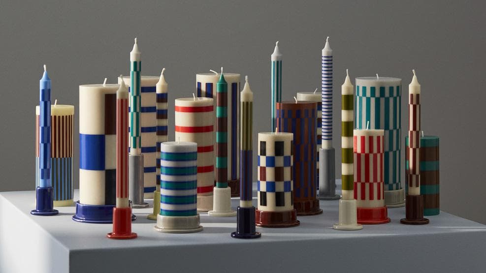 Hay Column Kaarsenstandaard Small Cream thumbnail 4