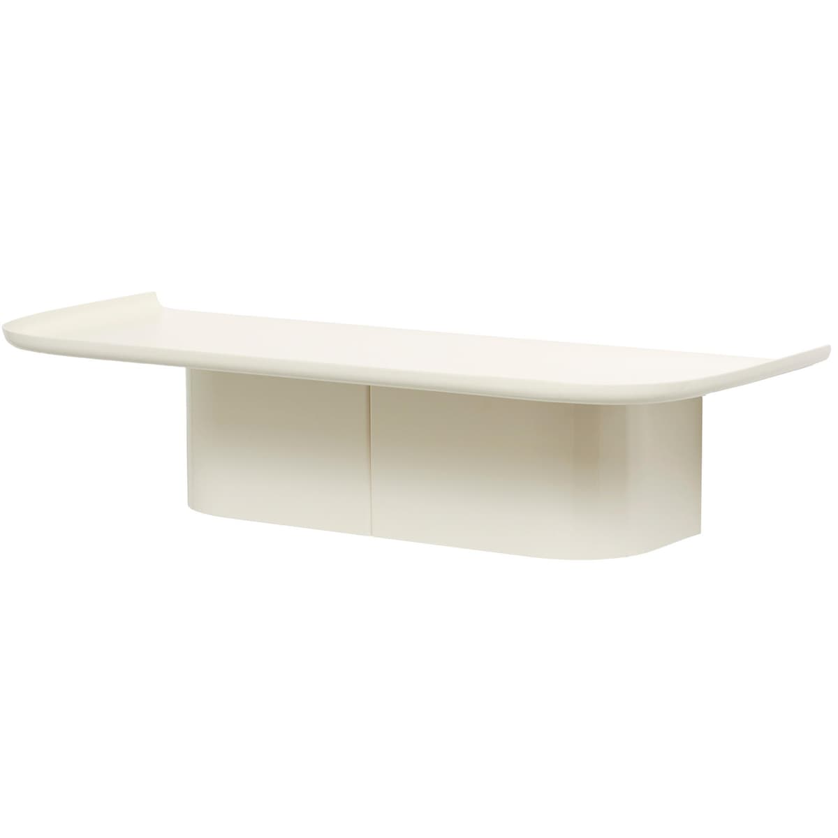 Hay Korpus Shelf Wandplank 4 Haken Cream
