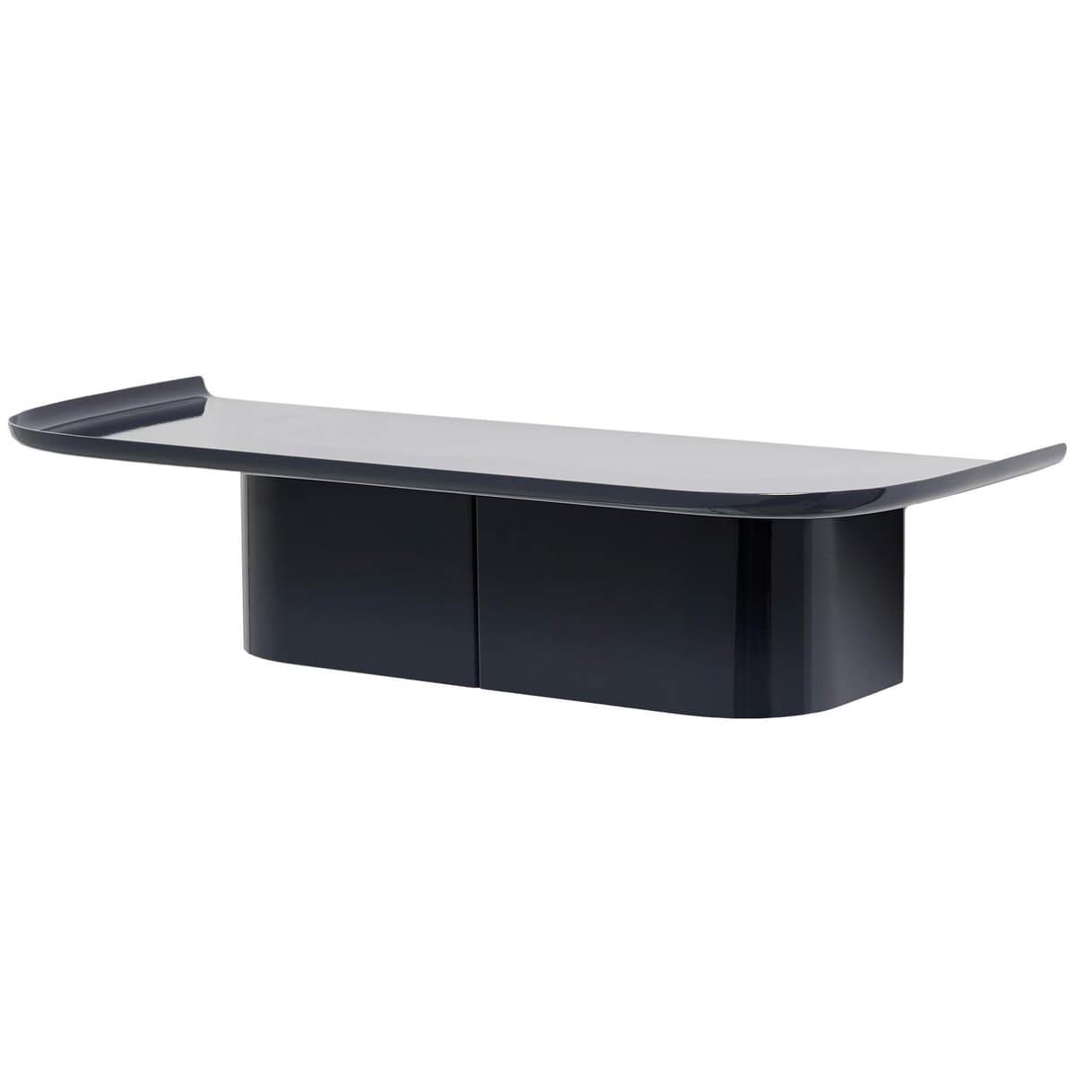 Hay Korpus Shelf Wandplank 4 Haken Midnight Blue