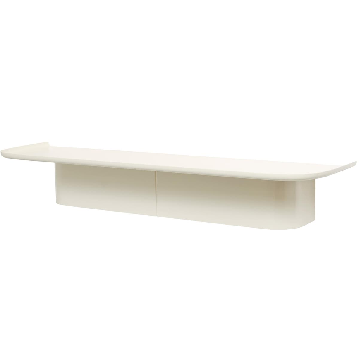 Hay Korpus Shelf Wandplank 7 Haken Cream