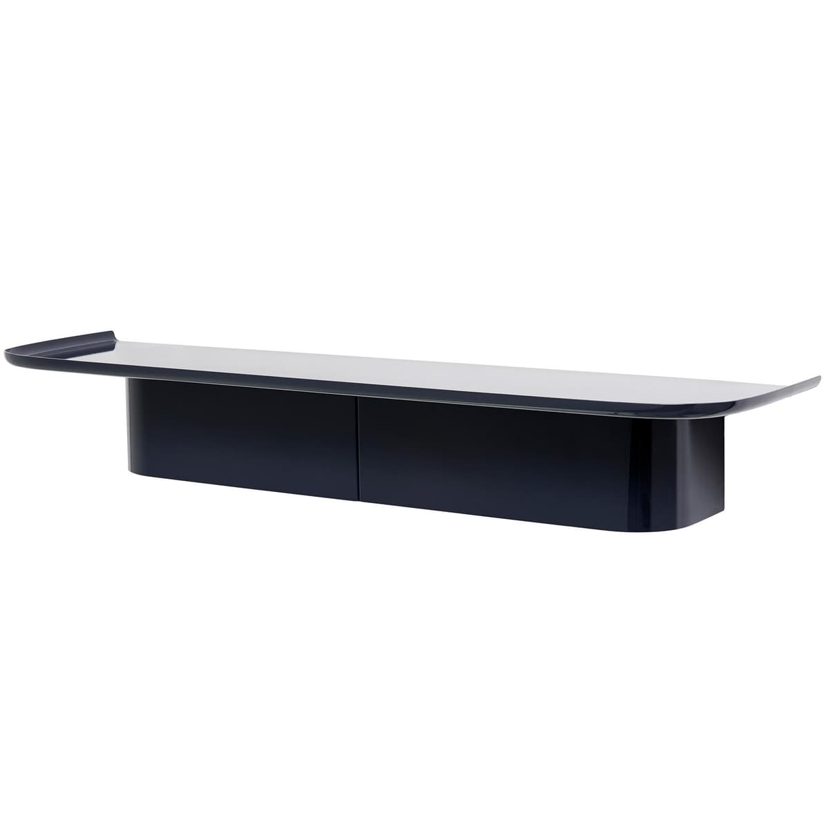 Hay Korpus Shelf Wandplank 7 Haken Midnight Blue
