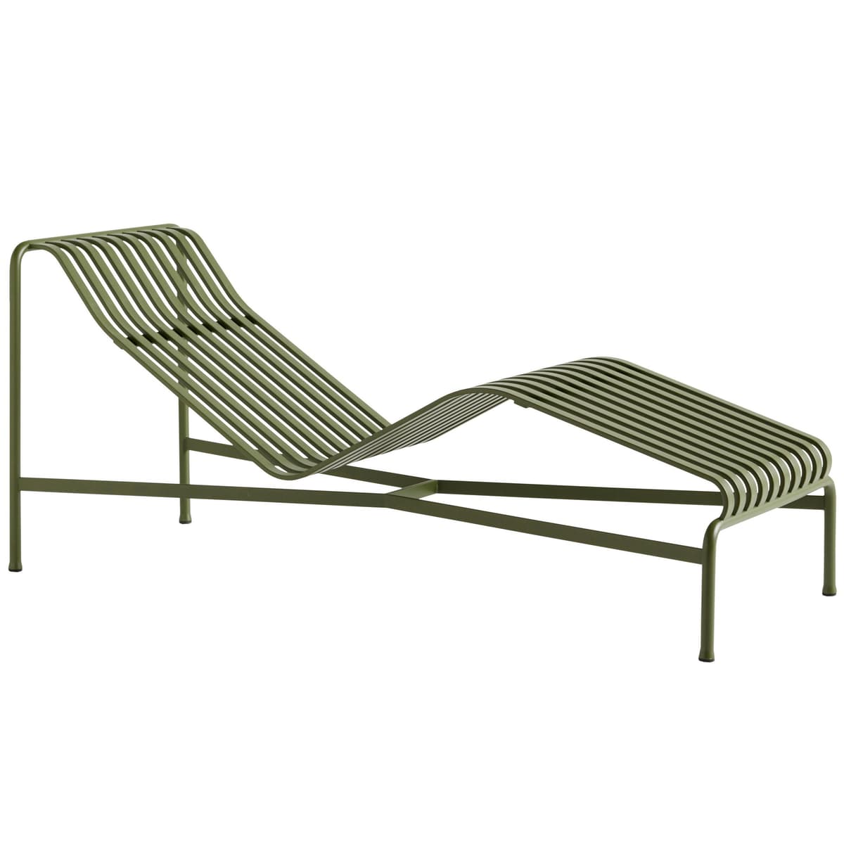 Hay Palissade Chaise Longue Ligbed Olive