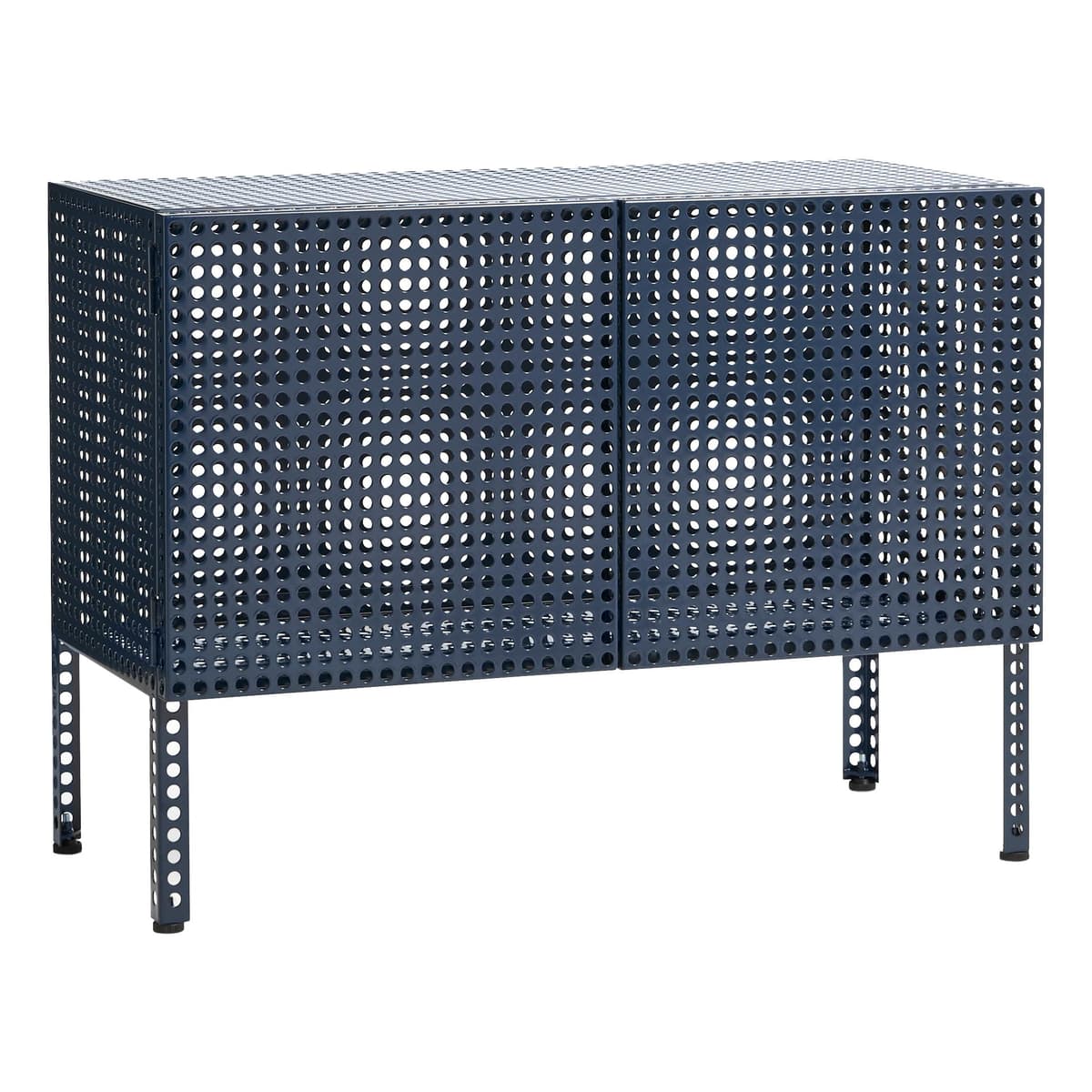Hay Perforated Dressoir Kast Small Steel Blue