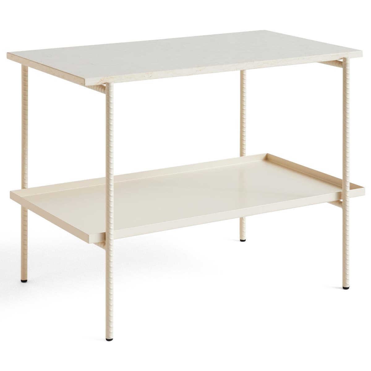 Hay Rebar Marble Side Salontafel 75x44 Beige