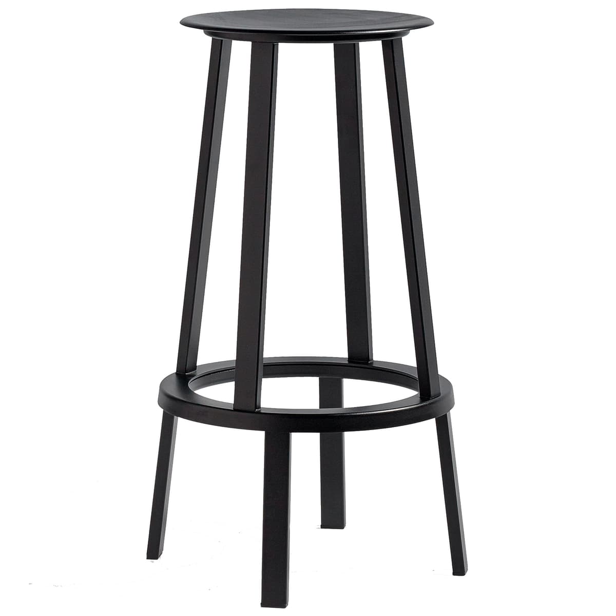 Hay Revolver Draaibare Barkruk Large Zwart