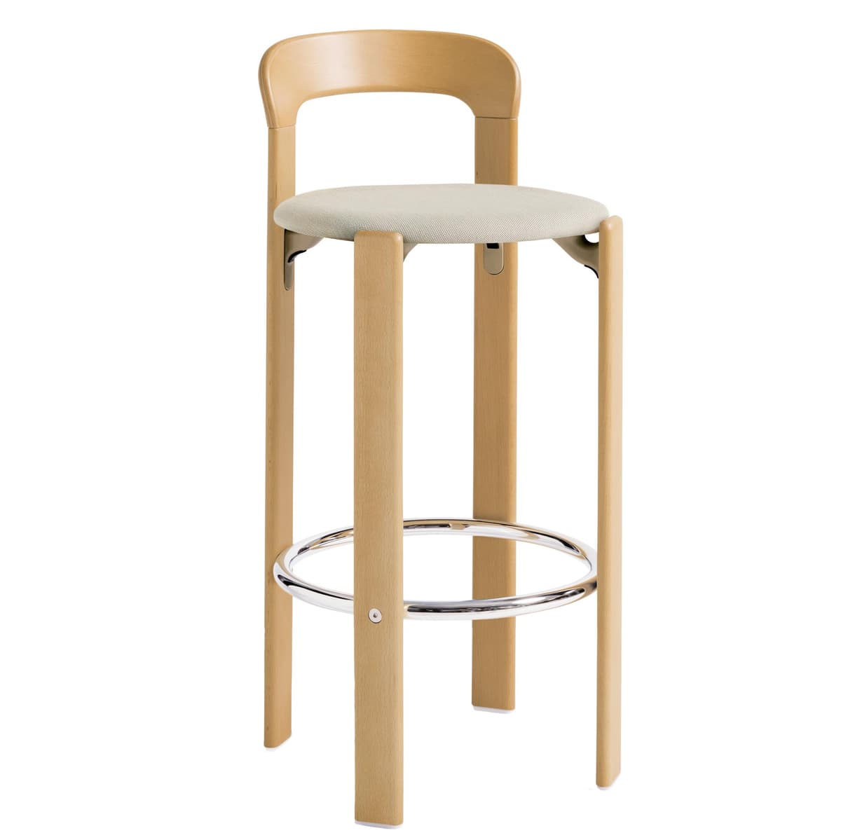 Hay Rey Barkruk 75 Gestoffeerd Golden Gelakt Beuken