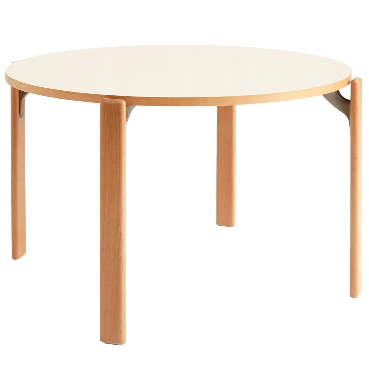 Hay Rey Eettafel 128 Golden Beuken Gelakt Onderstel Ivory White