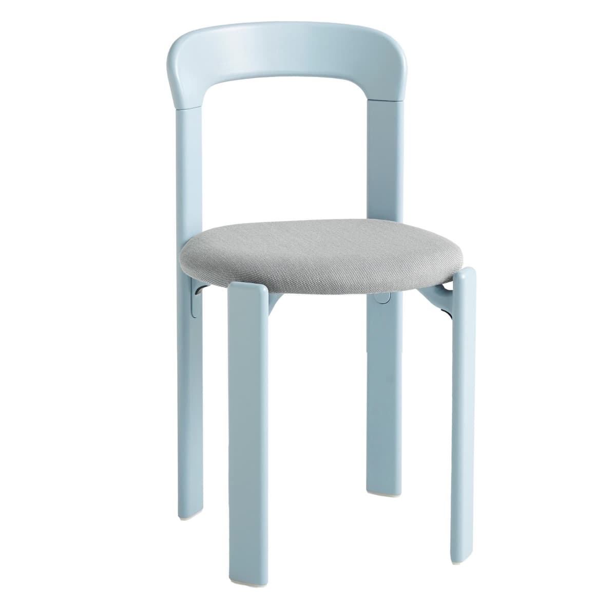 Hay Rey Stoel Gestoffeerd Slate Blue Gelakt