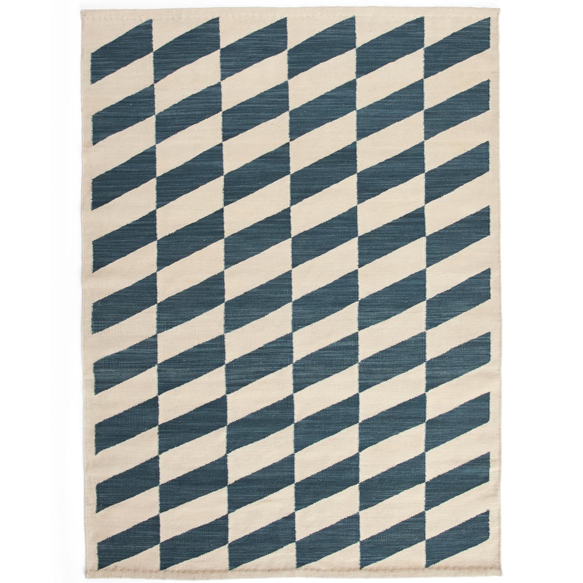 Hay Shift Kelim Vloerkleed 140x200 Blue