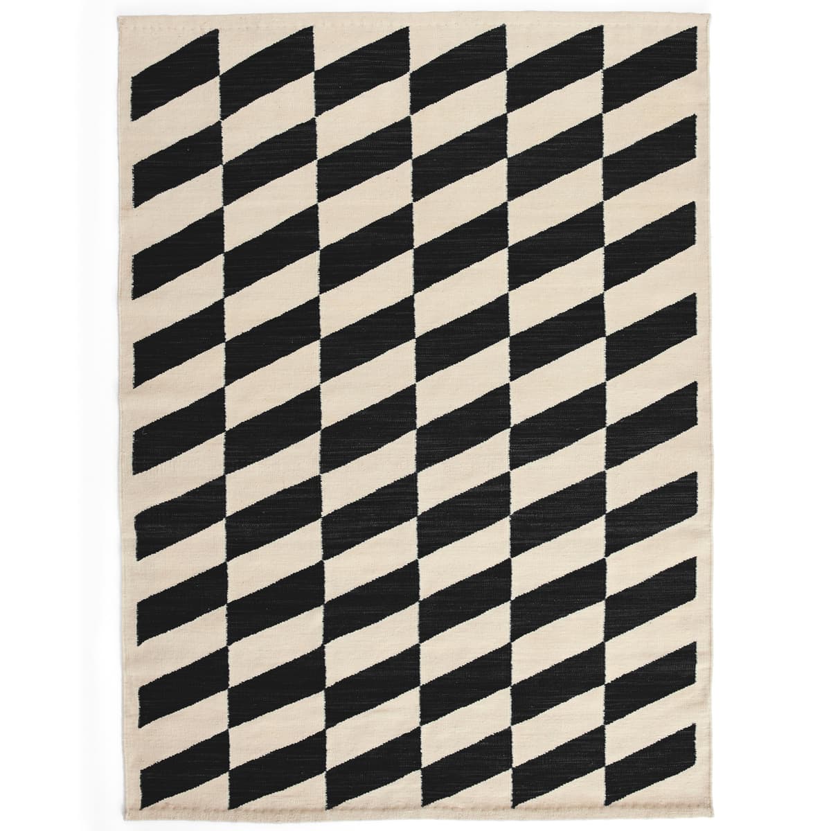 Hay Shift Kelim Vloerkleed 140x200 Black