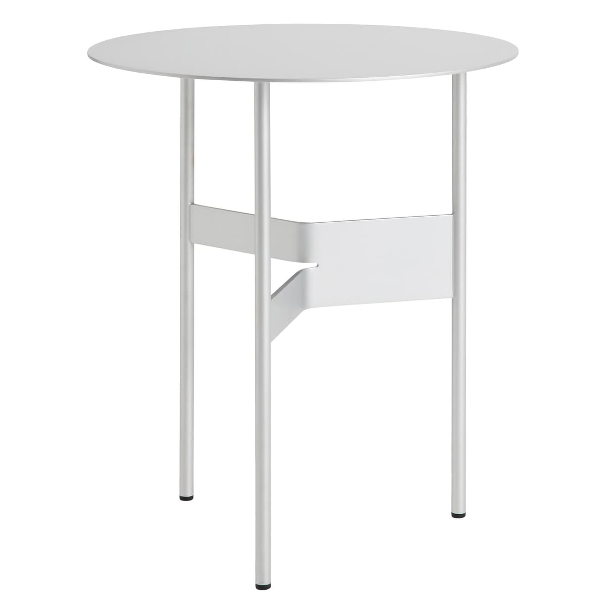 Hay Shim BijzettafelØ45 Silver Grey