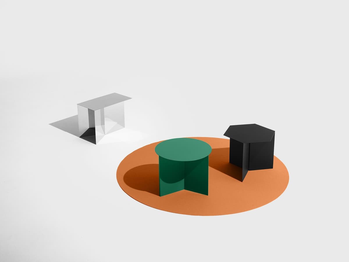 Hay Slit Table Round Bijzettafel Zwart thumbnail 4