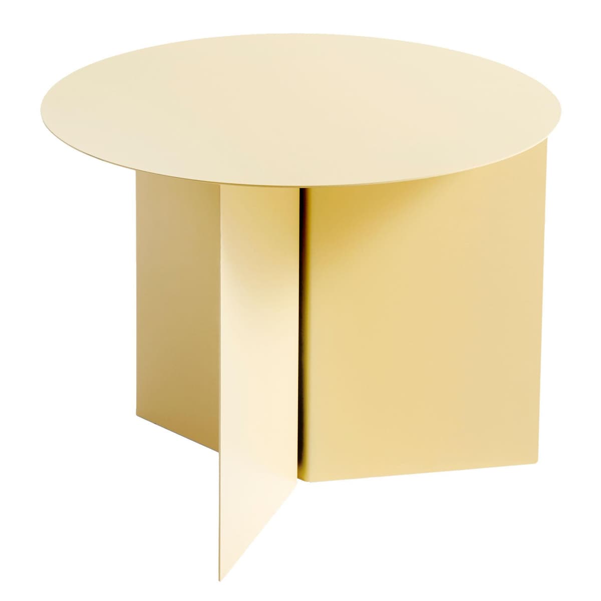 Hay Slit Table Round Bijzettafel Lichtgeel
