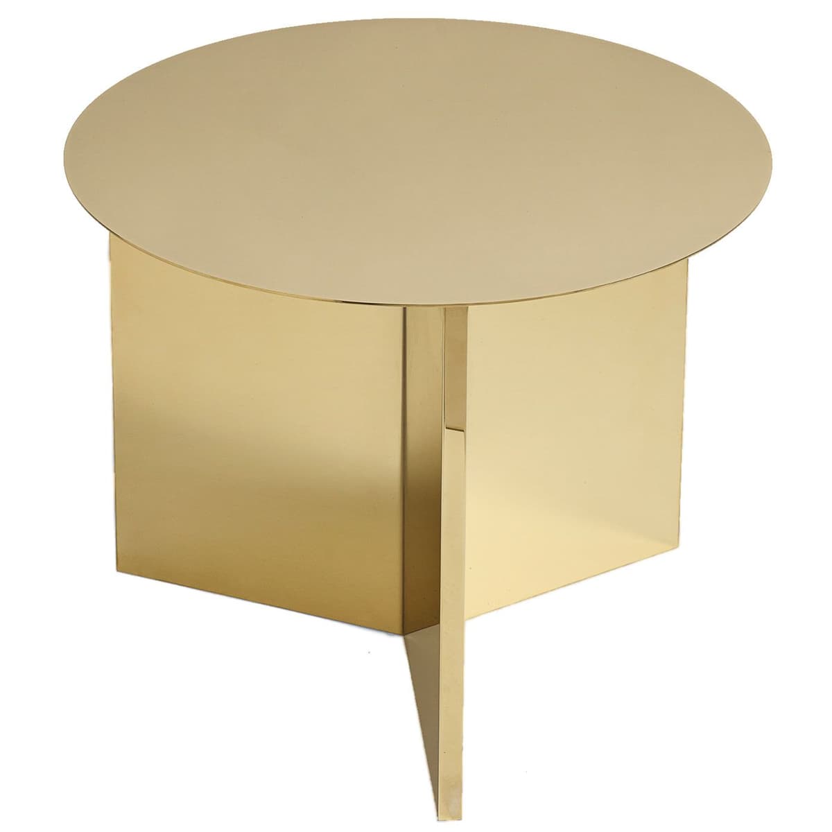 Hay Slit Table Round Bijzettafel Messing