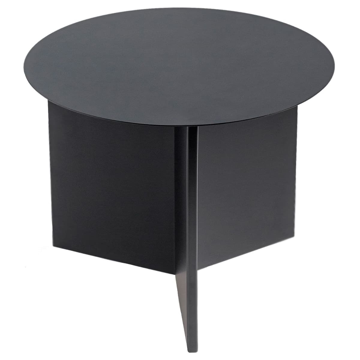 Hay Slit Table Round Bijzettafel Zwart