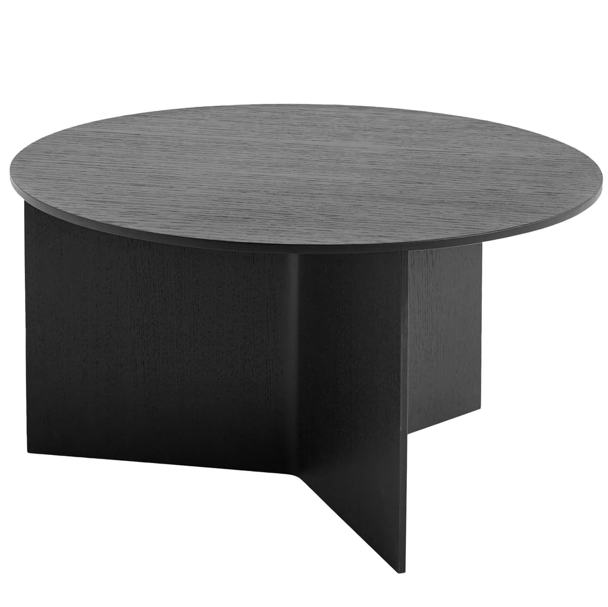 Hay Slit Wood Bijzettafel 65 Zwart Gelakt Eiken