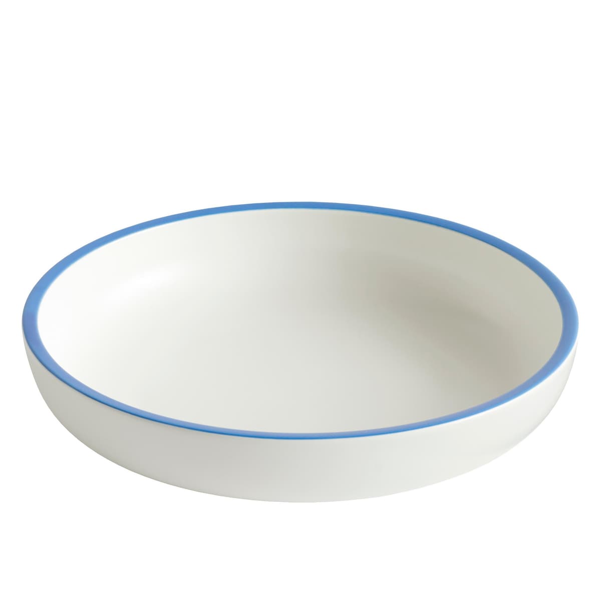 Hay Sobremesa Fruitschaal LØ25 White With Blue Rim