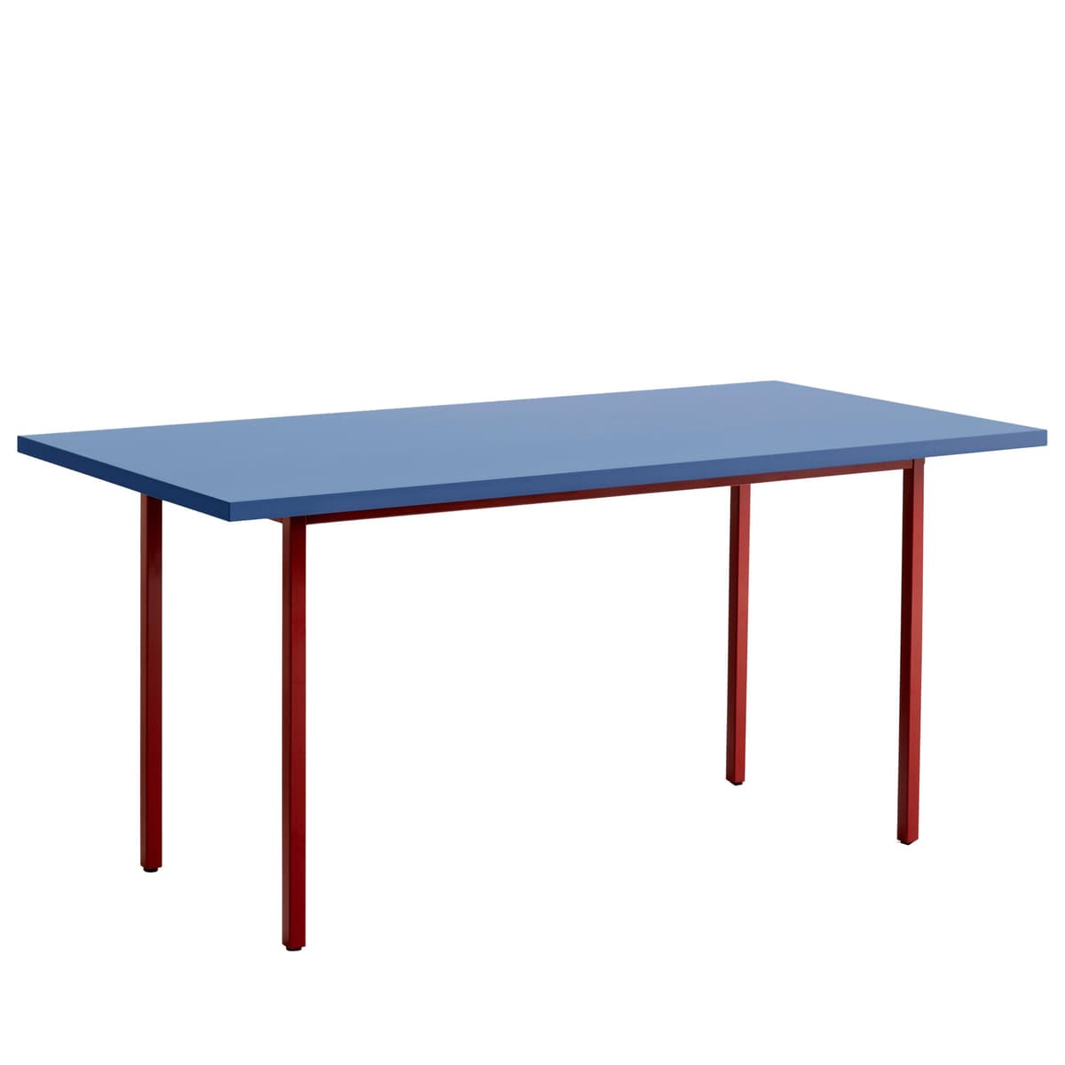 Hay Two-Colour Tafel 160x82 Blauw Rood Onderstel