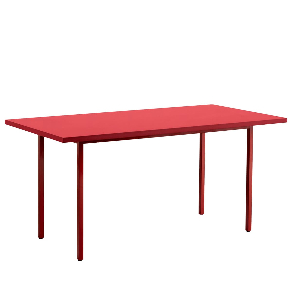 Hay Two-Colour Tafel 160x82 Rood Rood Onderstel