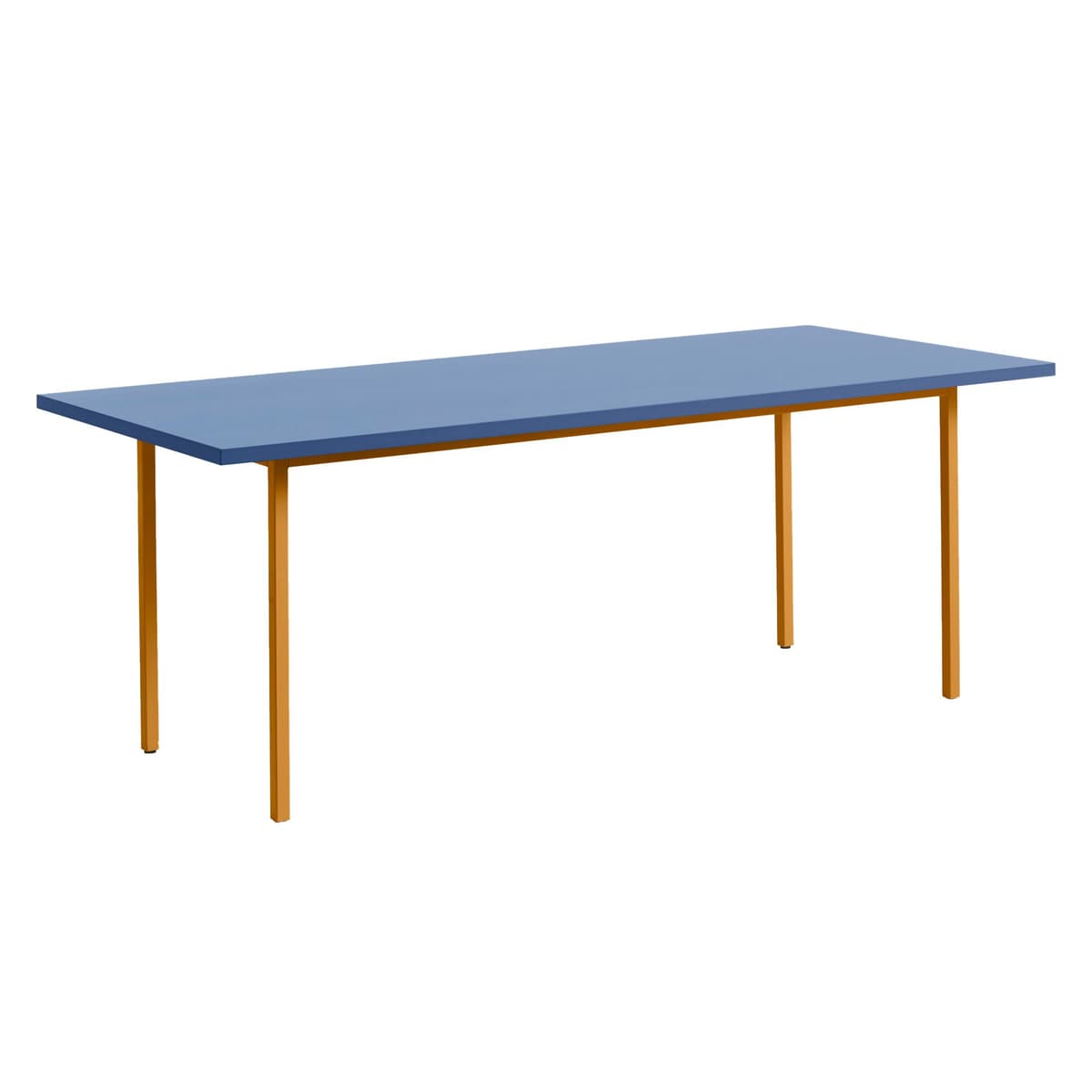 Hay Two-Colour Tafel 200x90 Blauw Oker Onderstel