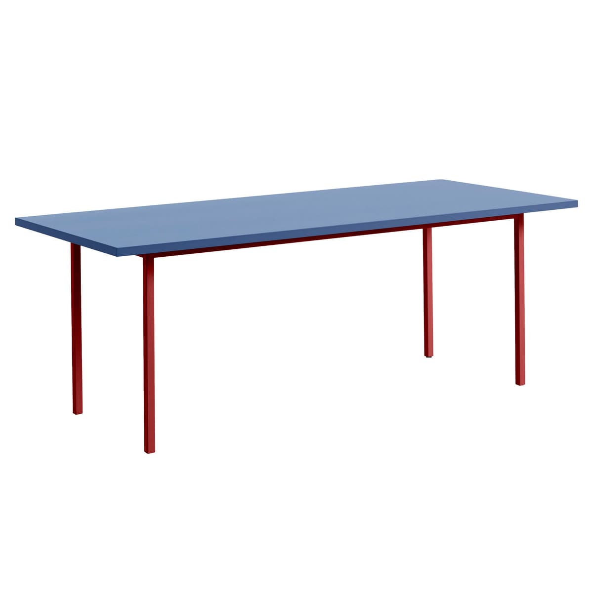 Hay Two-Colour Tafel 200x90 Blauw Rood Onderstel