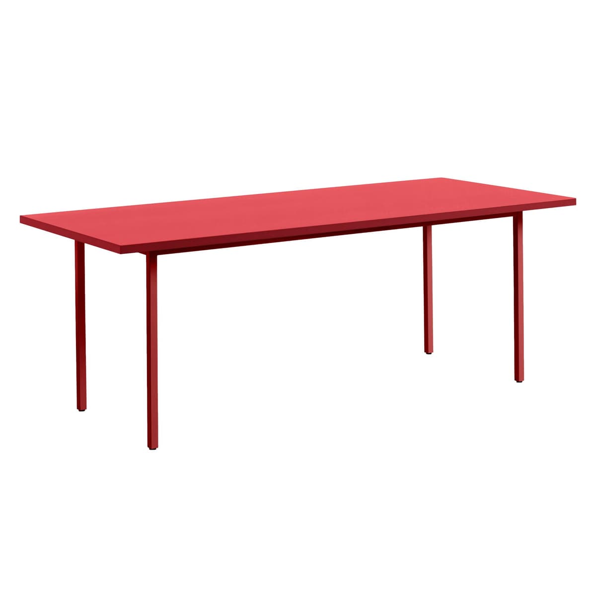 Hay Two-Colour Tafel 200x90 Rood Rood Onderstel