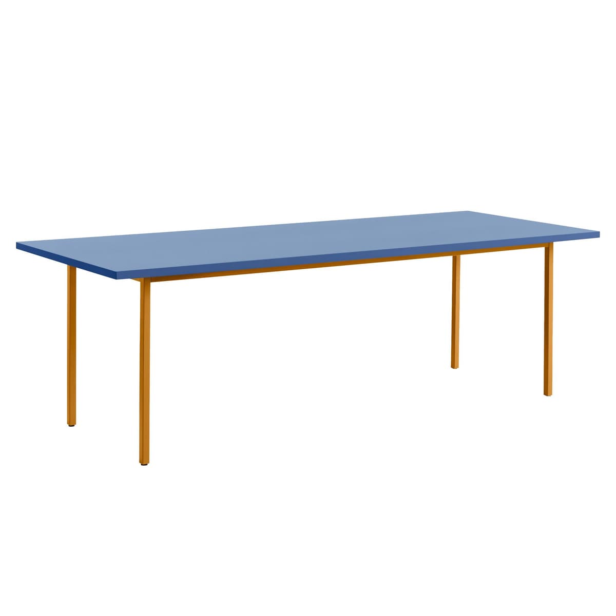 Hay Two-Colour Tafel 240x90 Blauw Oker Onderstel