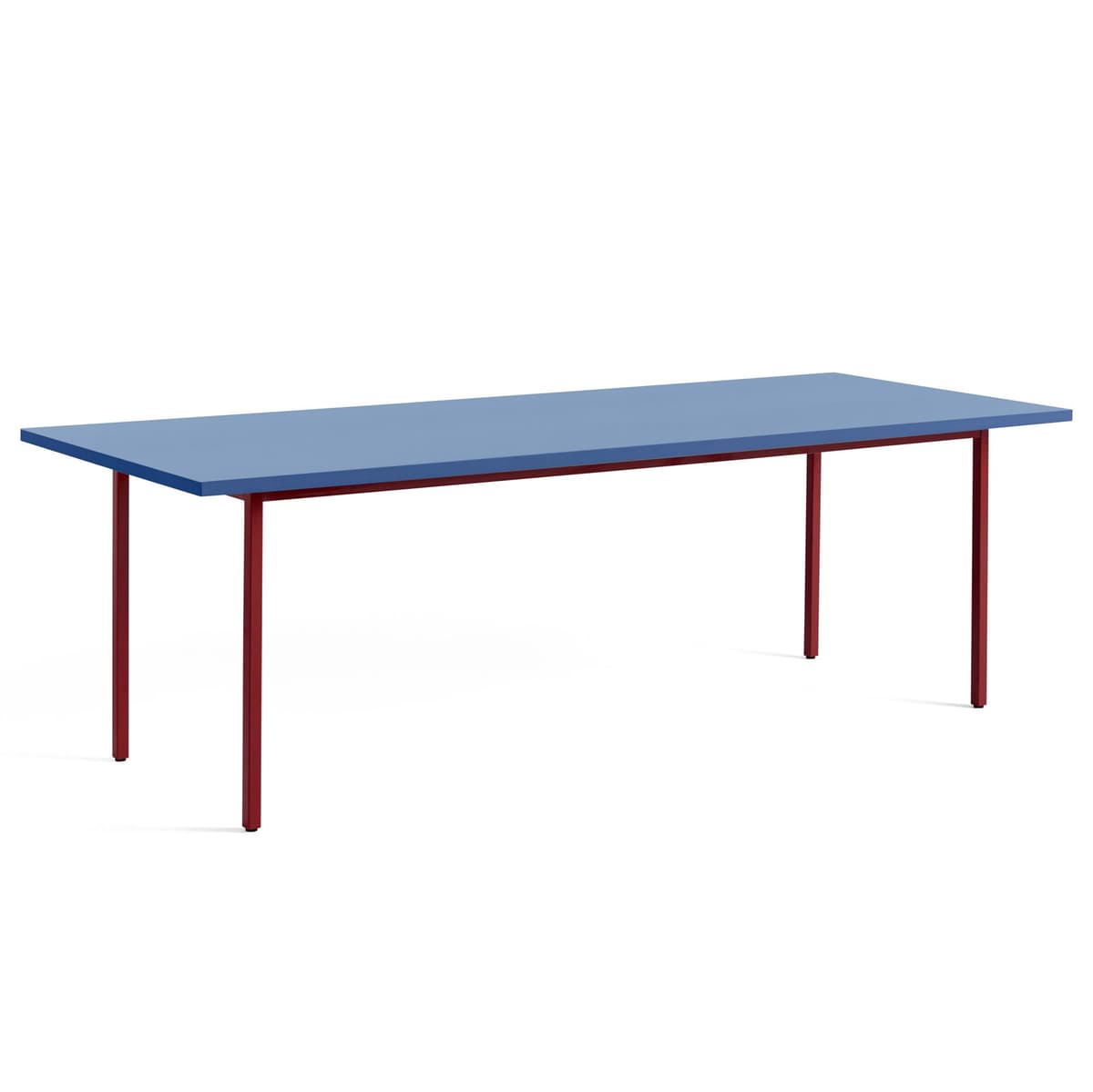 Hay Two-Colour Tafel 240x90 Blauw Rood Onderstel